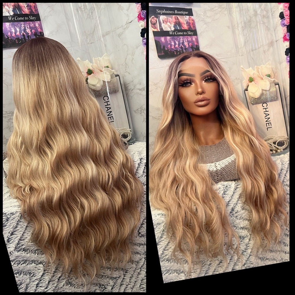 Human Hair Blended Lace Front Wig